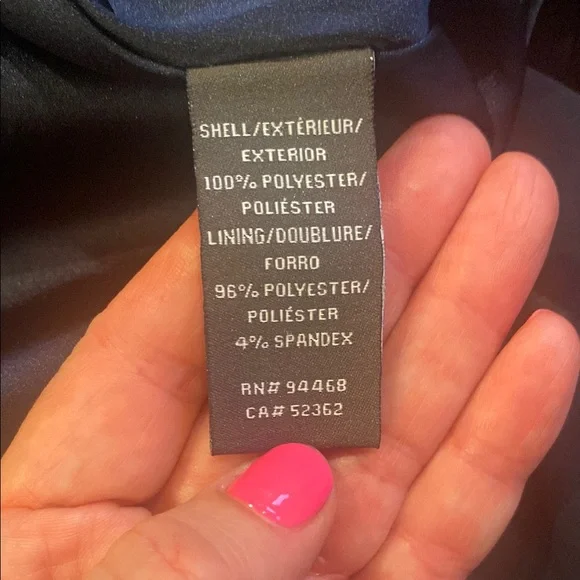 Vera Wang Navy Blue Midi Dress - Picture 3 of 3